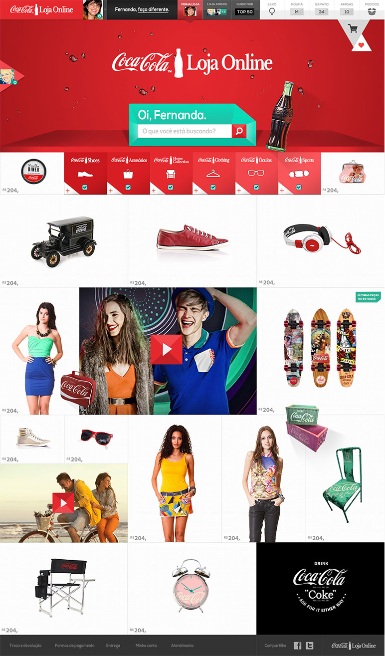 Imagem de Fundo Coca Cola